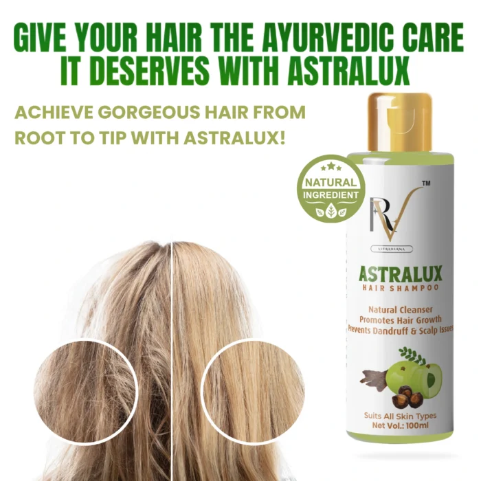Astralux Hair Shampoo – Herbal Formula for Hair Growth & Scalp Care