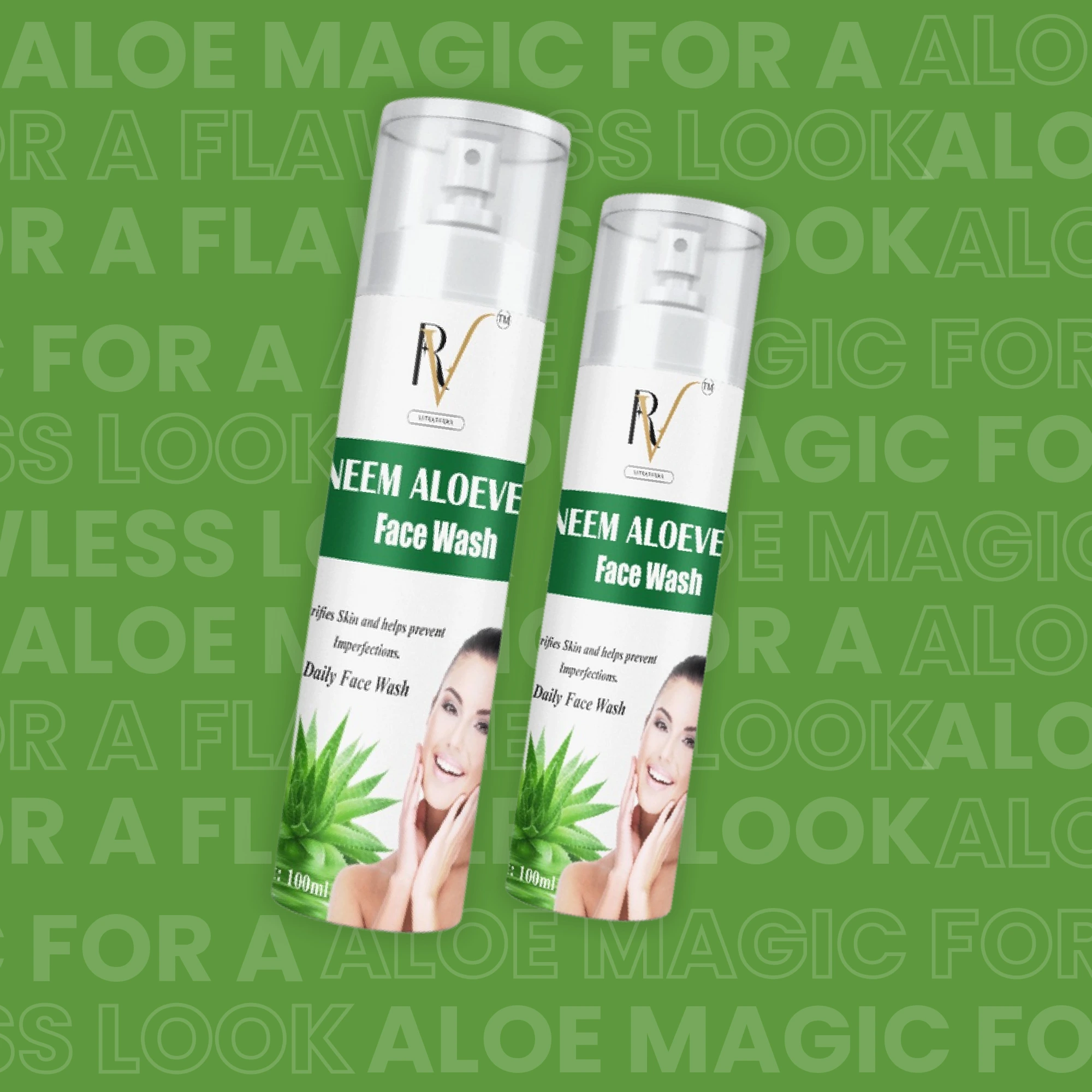 Neem Aloevera Face Wash for Acne Control & Glowing Skin - Image 2
